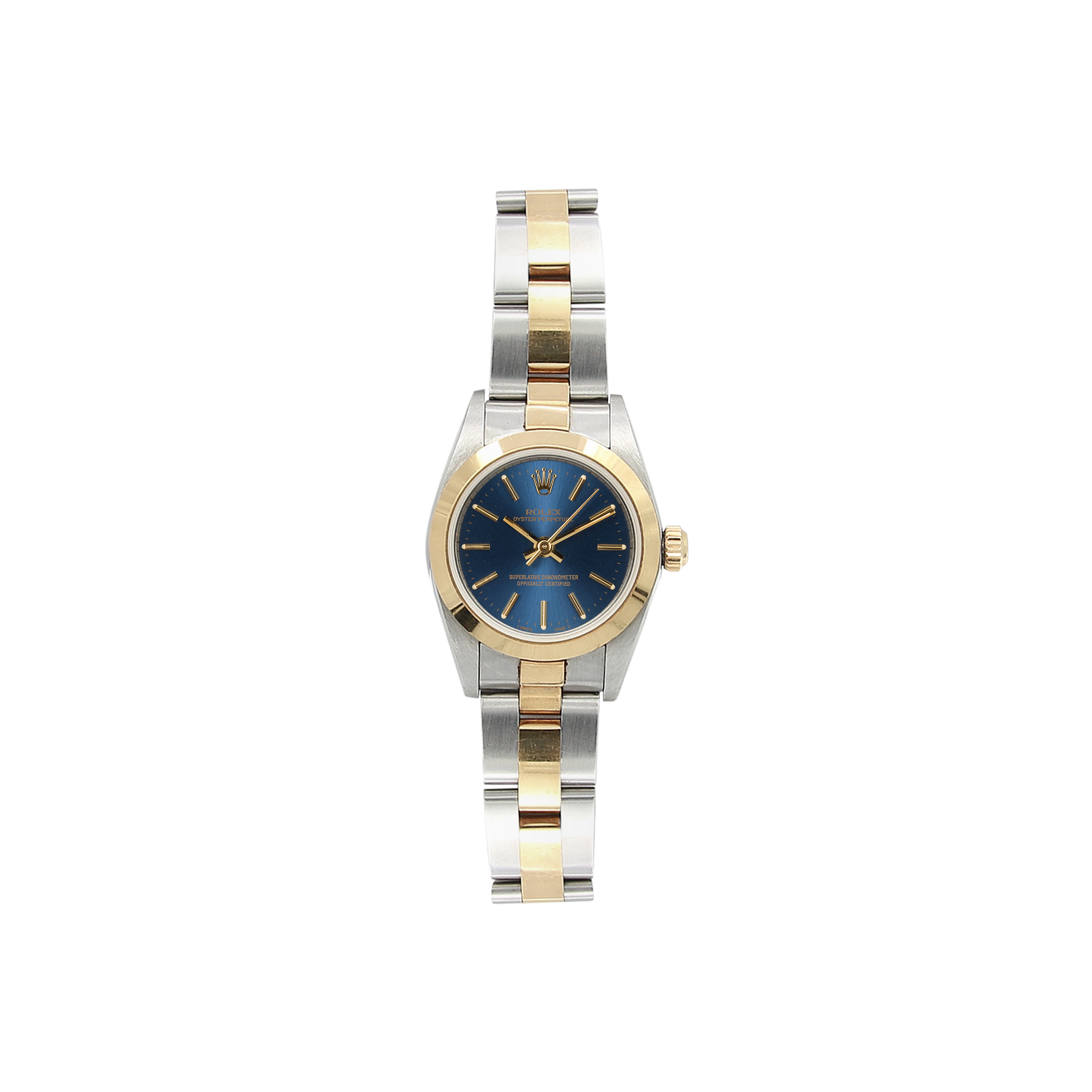 Ladies rolex oyster sales perpetual blue dial