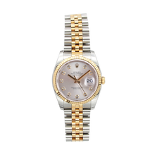 Carica l'immagine nel visualizzatore di Gallery, Rolex Datejust ref. 116233 Silver Dial with Diamonds - Full Set
