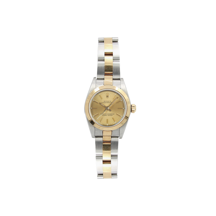 Rolex Oyster Perpetual Lady ref. 67183 Steel/Gold - Champagne Dial Oyster bracelet