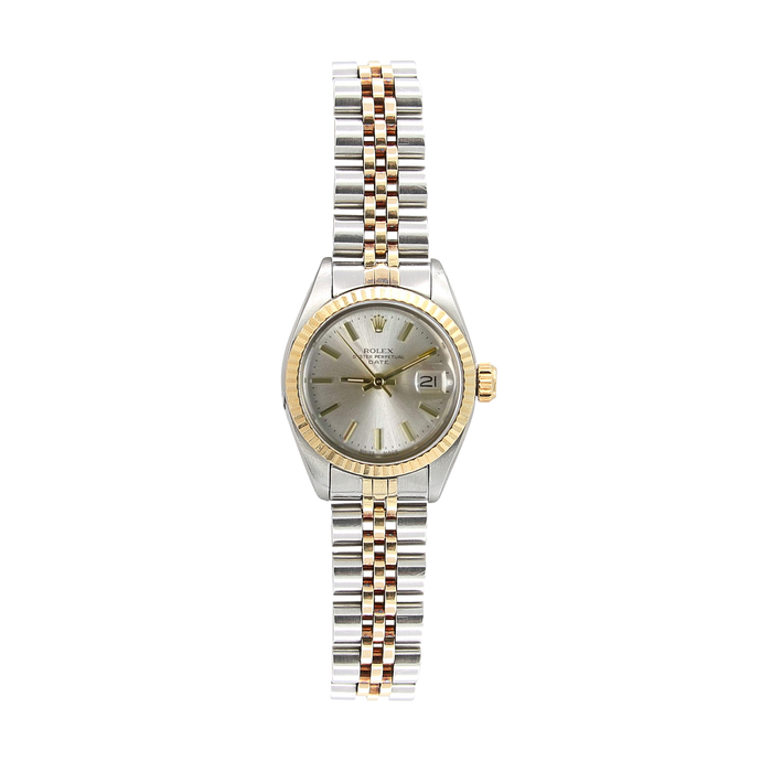 Rolex Lady-Datejust ref. 6917 - Steel and Gold - Silver with Golden Indexes Dial - Jubilee Bracelet