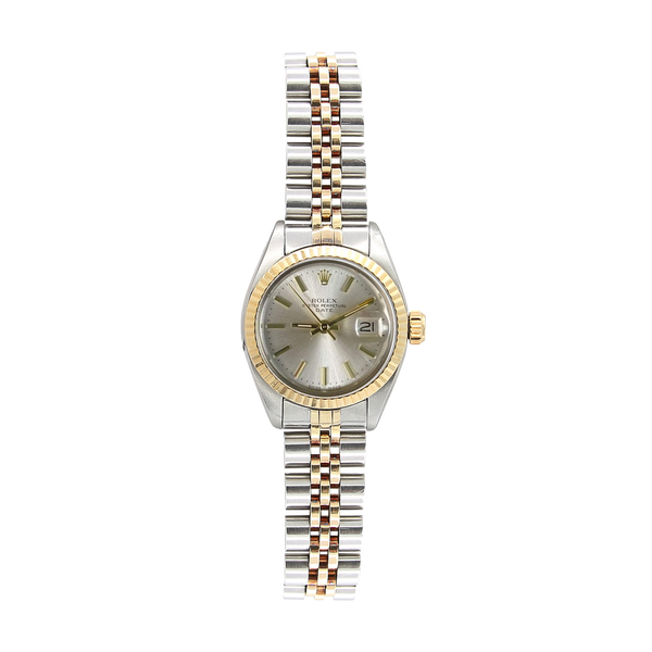 Rolex Lady-Datejust ref. 6917 - Steel and Gold - Silver with Golden In –  Debonar Watches Sp. z o.o