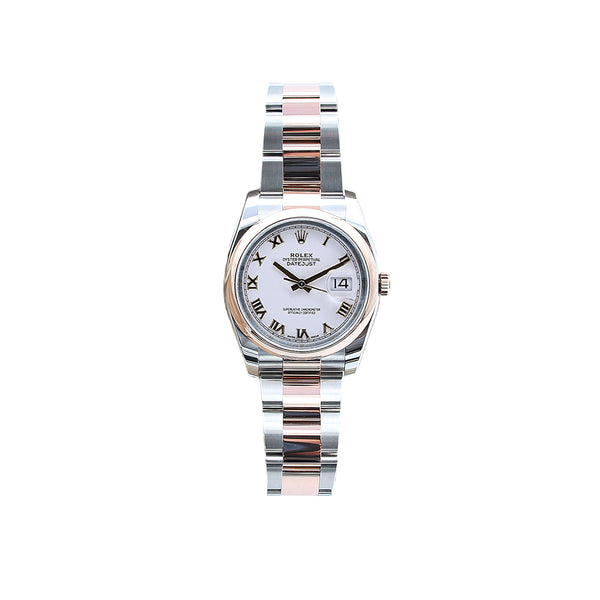 Buy Watch Rolex Datejust ref. 116201 White Roman Dial Oyster