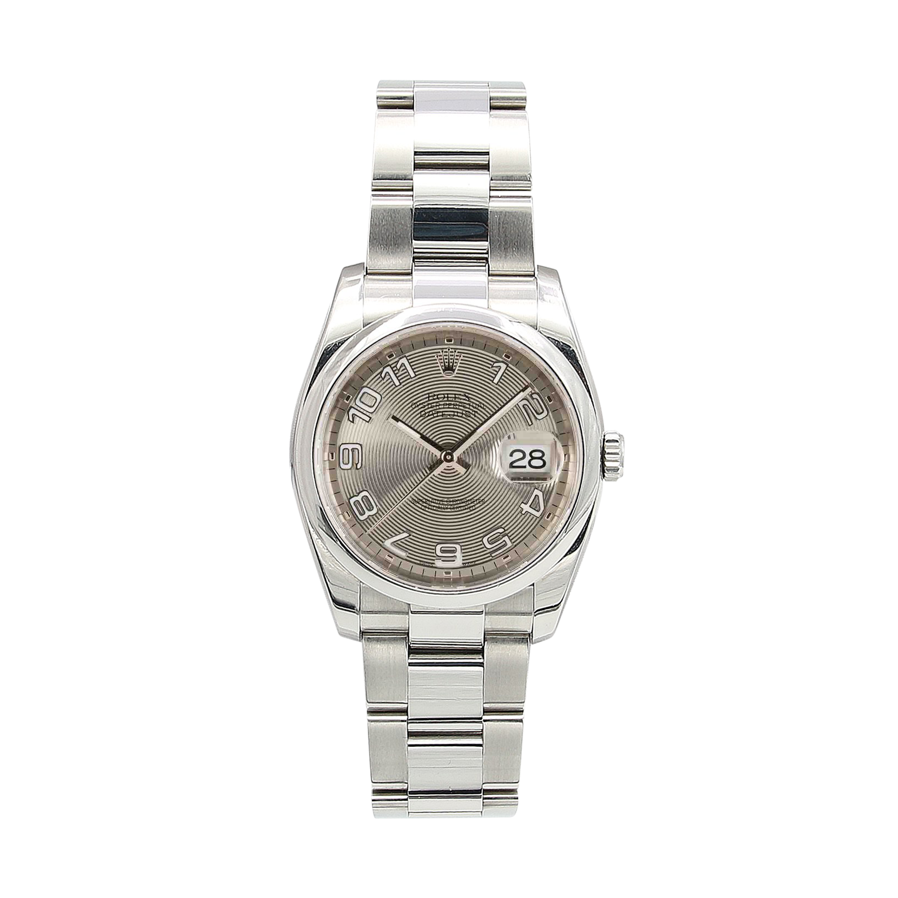 Rolex Datejust ref. 116200 Racing Concentric (Silver) Dial - Full Set