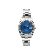 Bild in Galerie-Viewer laden, Rolex Datejust II Ref. 116334 Blue Römische Zifferblatt Auster Armband - Voller Satz
