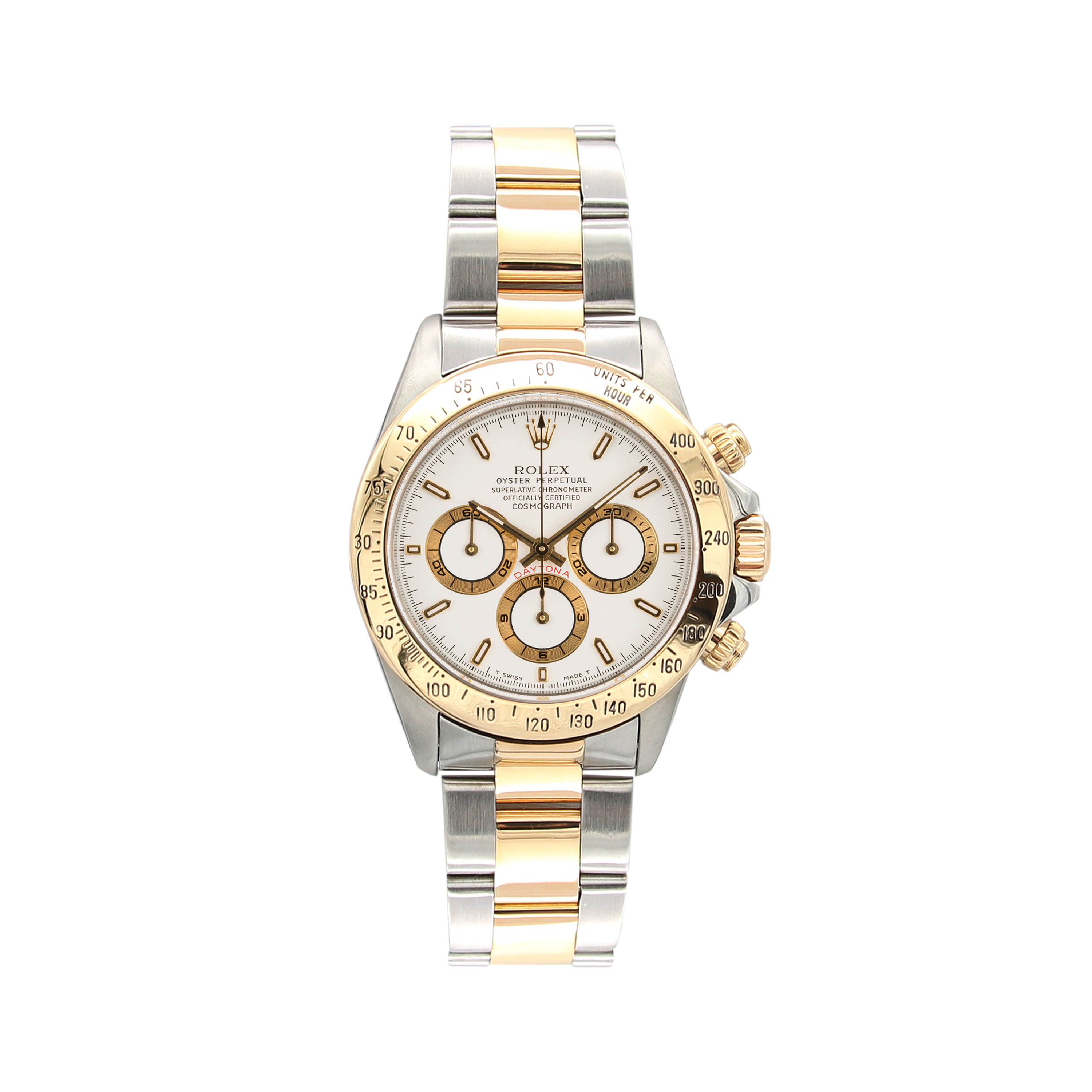 Rolex Daytona ref. 16523 Steel and Gold White Dial Oyster Bracelet