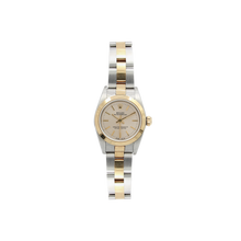 Załaduj obraz do przeglądarki galerii, Rolex Oyster Perpetual Lady ref. 67183 Steel/Gold - Silver Dial Oyster bracelet
