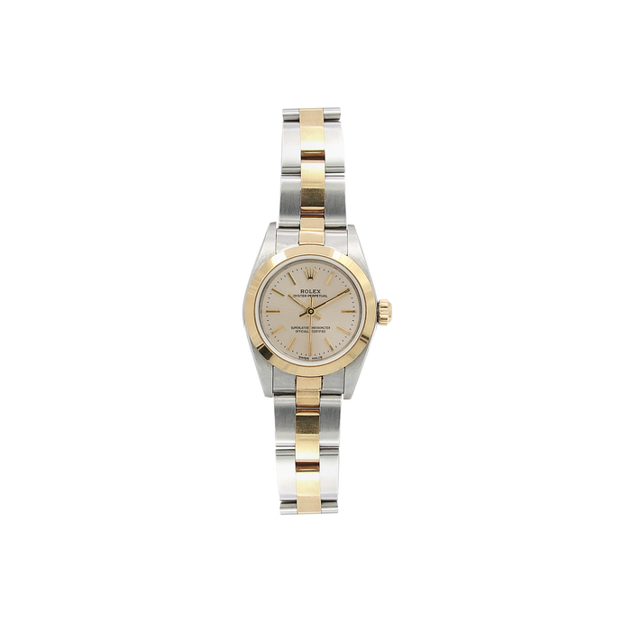 Rolex Oyster Perpetual Lady ref. 67183 Steel/Gold - Silver Dial Oyster bracelet