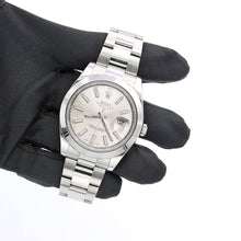 Bild in Galerie-Viewer laden, Rolex Datejust 41 Ref. 116300 Silber -Zifferblatt - Austernarmband - Vollständiger Satz
