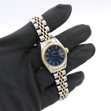 Załaduj obraz do przeglądarki galerii, Rolex Lady-Datejust ref. 6917 - Steel and Gold - Blue Soleil Dial - Jubilee Bracelet
