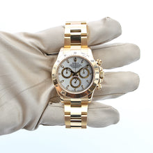 Załaduj obraz do przeglądarki galerii, Rolex Daytona ref. 116528 - 18K Yellow Gold White dial with gold subdials - Full Set
