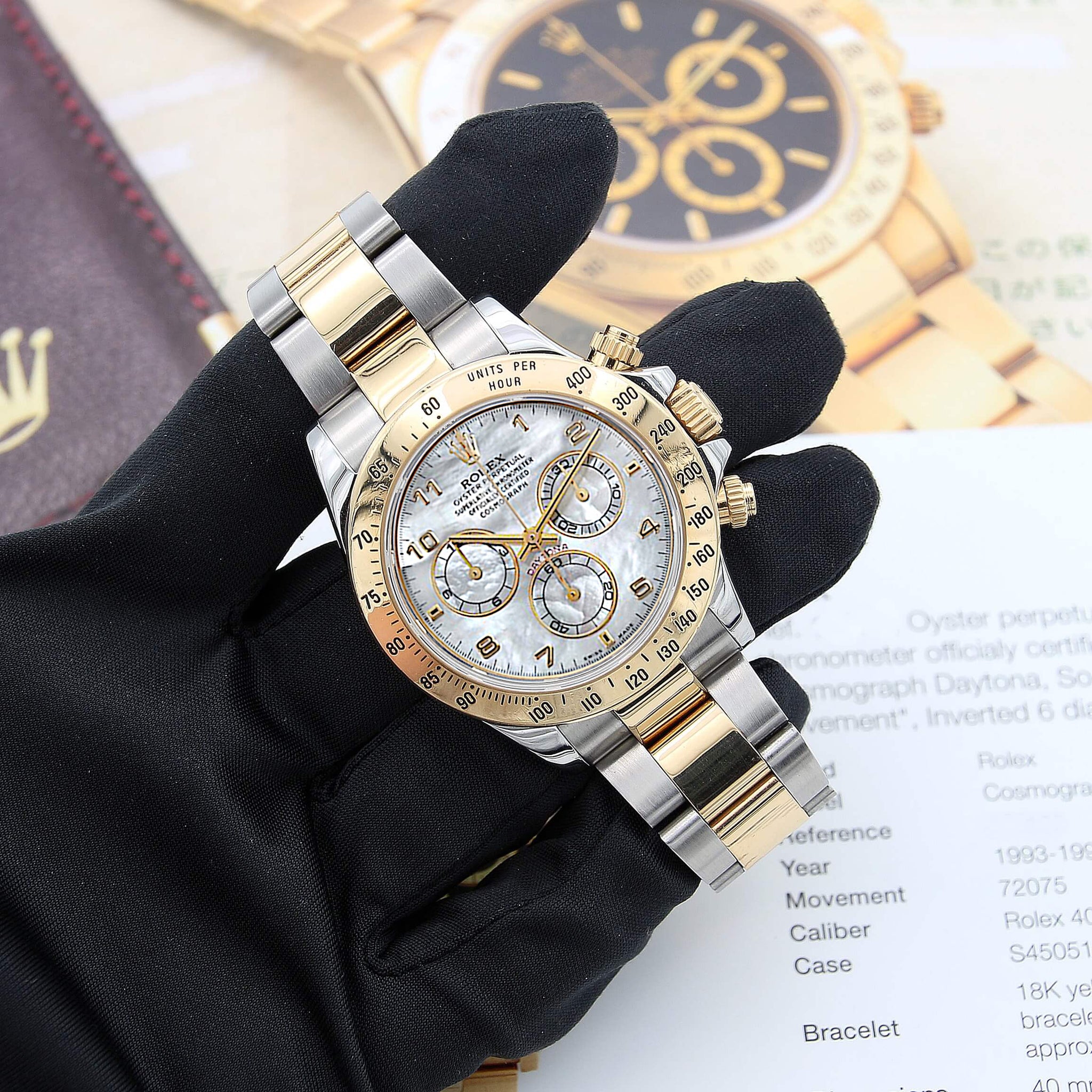 Buy Rolex Daytona ref. 116523 MOP Arabic Dial (Full Set) – Debonar