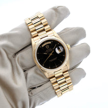 Load image into Gallery viewer, Rolex Day-Date 36 ref. 18038 - Black Hours Circle dial -  Full Set
