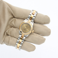 Załaduj obraz do przeglądarki galerii, Rolex Oyster Perpetual Lady ref. 76183 Steel/Gold - Champagne Dial Oyster bracelet
