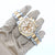 Rolex Daytona ref. 16523 Oyster-Armband aus Stahl und Gold mit weißem Zifferblatt – komplettes Set