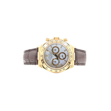 Carica l&#39;immagine nel visualizzatore di Gallery, Rolex Daytona ref. 116518 - 18k Yellow Gold and Leather Strap - White dial
