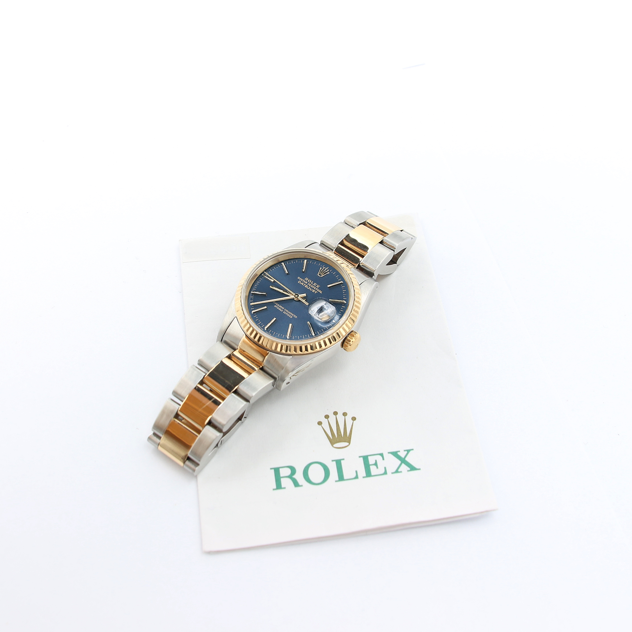 Buy Online Rolex Datejust 16233 Blue Dial Oyster bracelet