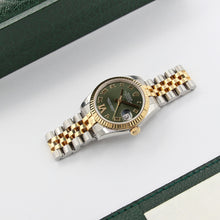 Load image into Gallery viewer, Rolex Lady-Datejust 31mm ref. 178273 Green Roman Dial Jubilee bracelet - Full Set
