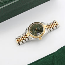 Load image into Gallery viewer, Rolex Lady-Datejust 31mm ref. 178273 Green Roman Dial Jubilee bracelet - Full Set
