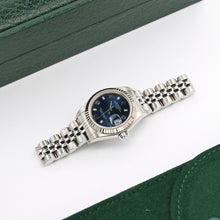 Load image into Gallery viewer, Rolex Lady-Datejust ref. 69174 - Blue Arabic Dial Jubilee bracelet - Full Set

