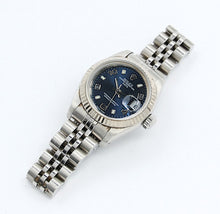 Load image into Gallery viewer, Rolex Lady-Datejust ref. 69174 - Blue Arabic Dial Jubilee bracelet - Full Set

