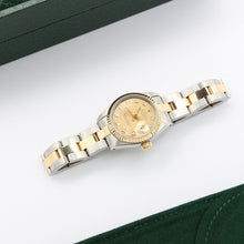 Carica l'immagine nel visualizzatore di Gallery, Rolex Datejust Lady ref. 69173 Steel/Gold - Oyster Bracelet - Champagne Dial with Diamonds - Full Set
