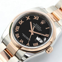 Load image into Gallery viewer, Rolex Datejust ref. 116201 Black Roman Dial Oyster bracelet - Full Set
