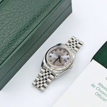 Carica l'immagine nel visualizzatore di Gallery, Rolex Datejust ref. 116234 Silver Diamonds Dial - Jubilee - Full Set
