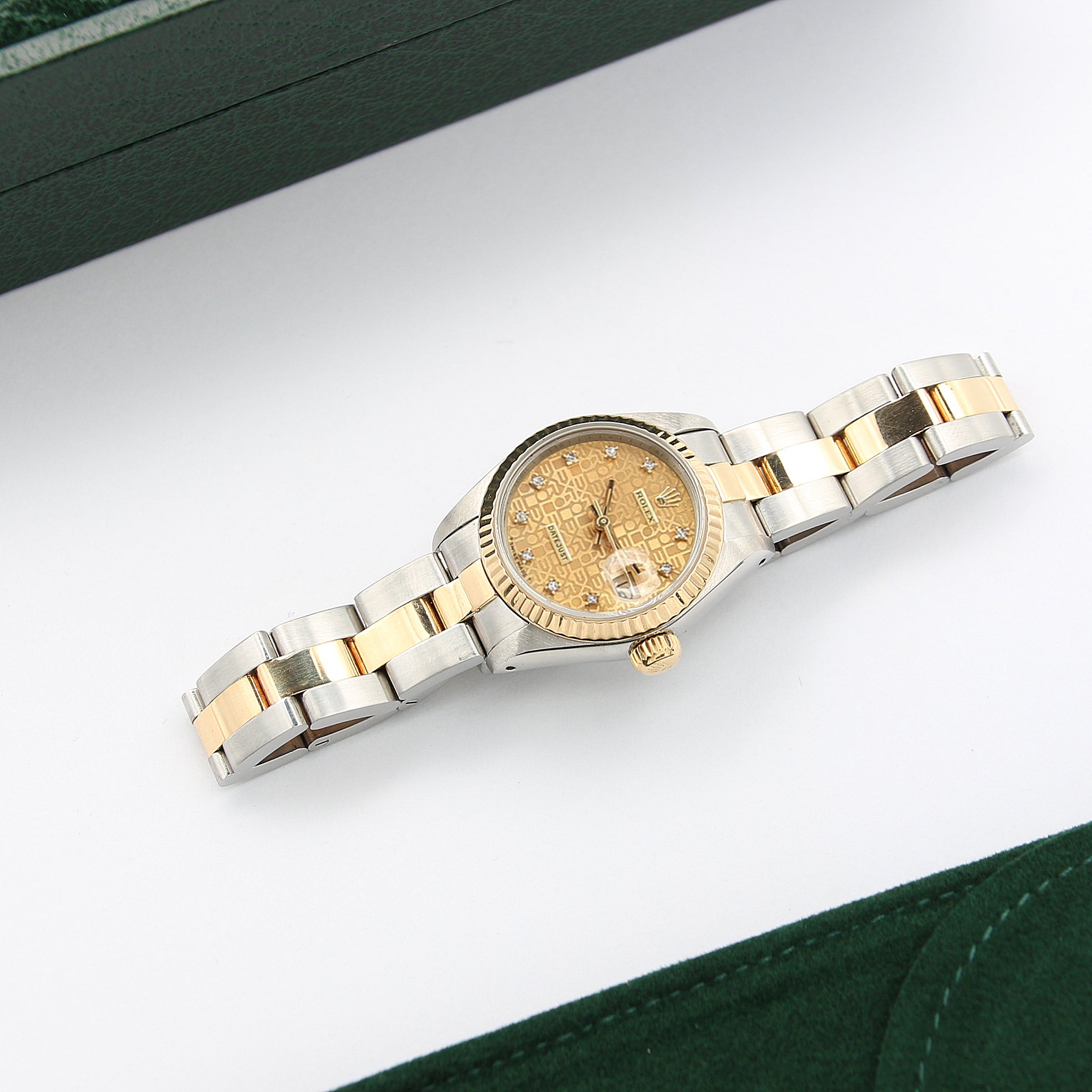Rolex Datejust Lady ref. 69173 Steel/Gold - Oyster Bracelet - Champagne Millennary Diamonds - Full Set