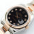 Rolex Datejust ref. 116201 Oyster-Armband mit schwarzem Diamant-Zifferblatt – komplettes Set