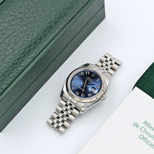 Cargar imagen en el visor de la galería, Rolex Datejust ref. 116234 Blue Arabic Dial - Jubilee - Full Set
