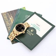 Load image into Gallery viewer, Rolex Day-Date 36 ref. 18038 - Black Diamonds dial -  Full Set
