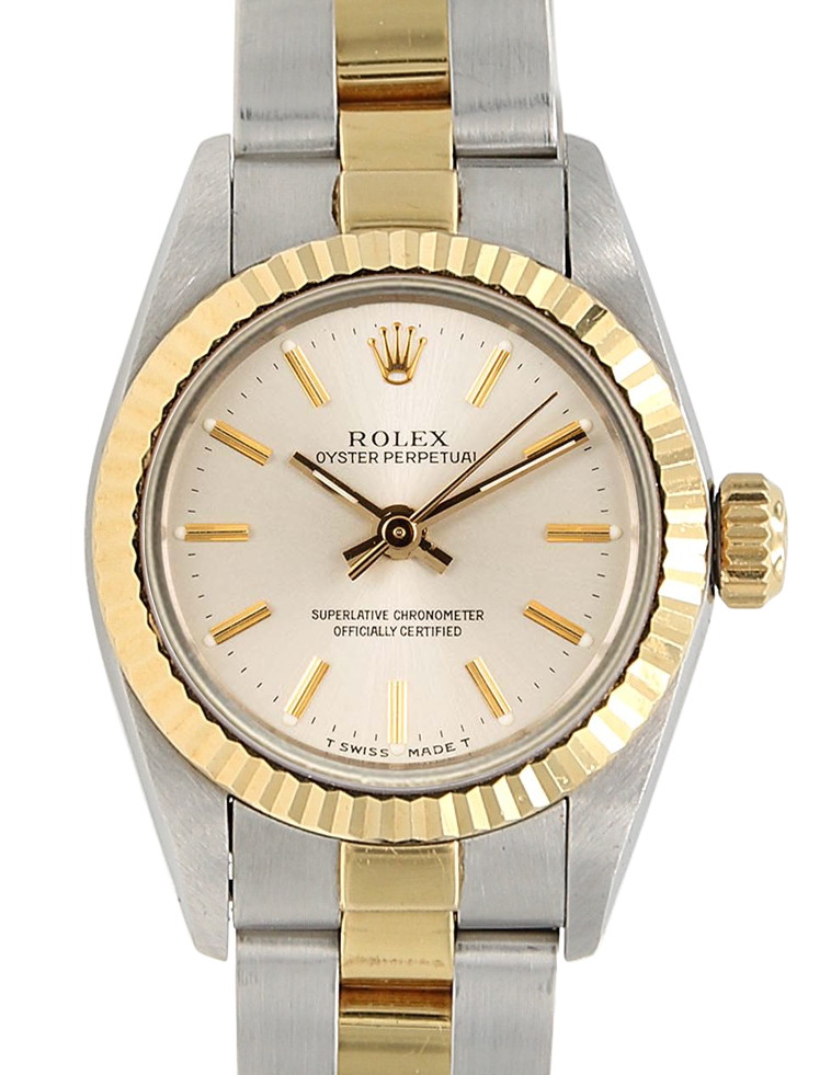 Rolex Oyster perpetual ref. 67193 Silver dial Oyster bracelet - Full Set