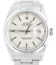 Załaduj obraz do przeglądarki galerii, Rolex Datejust 36 ref. 16200 Silver Dial Oyster Bracelet - Full Set
