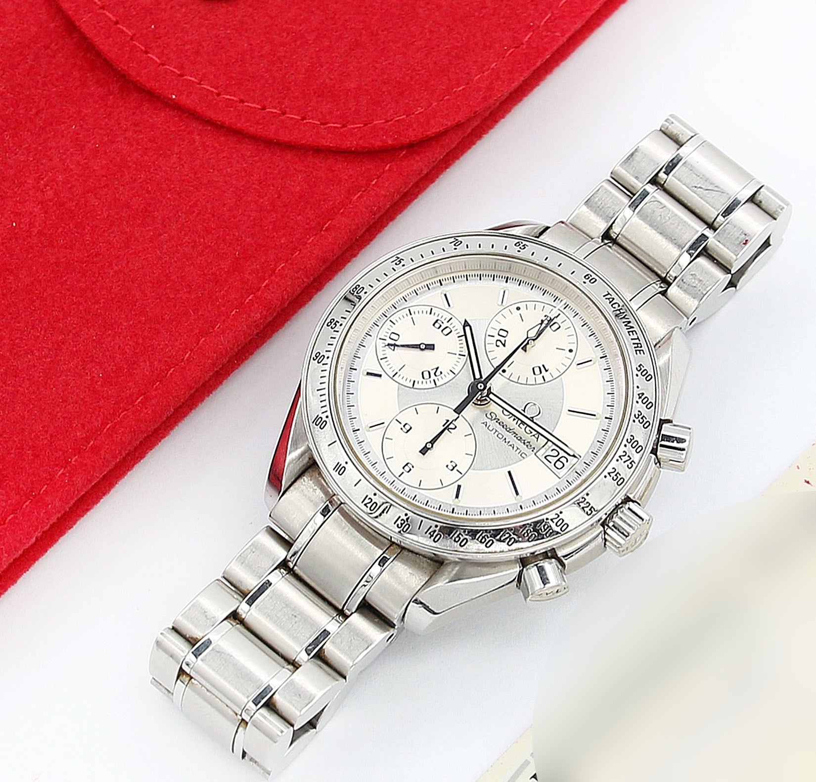 Buy Watch Omega Speedmaster Date 3513.30 Silver Dial - with