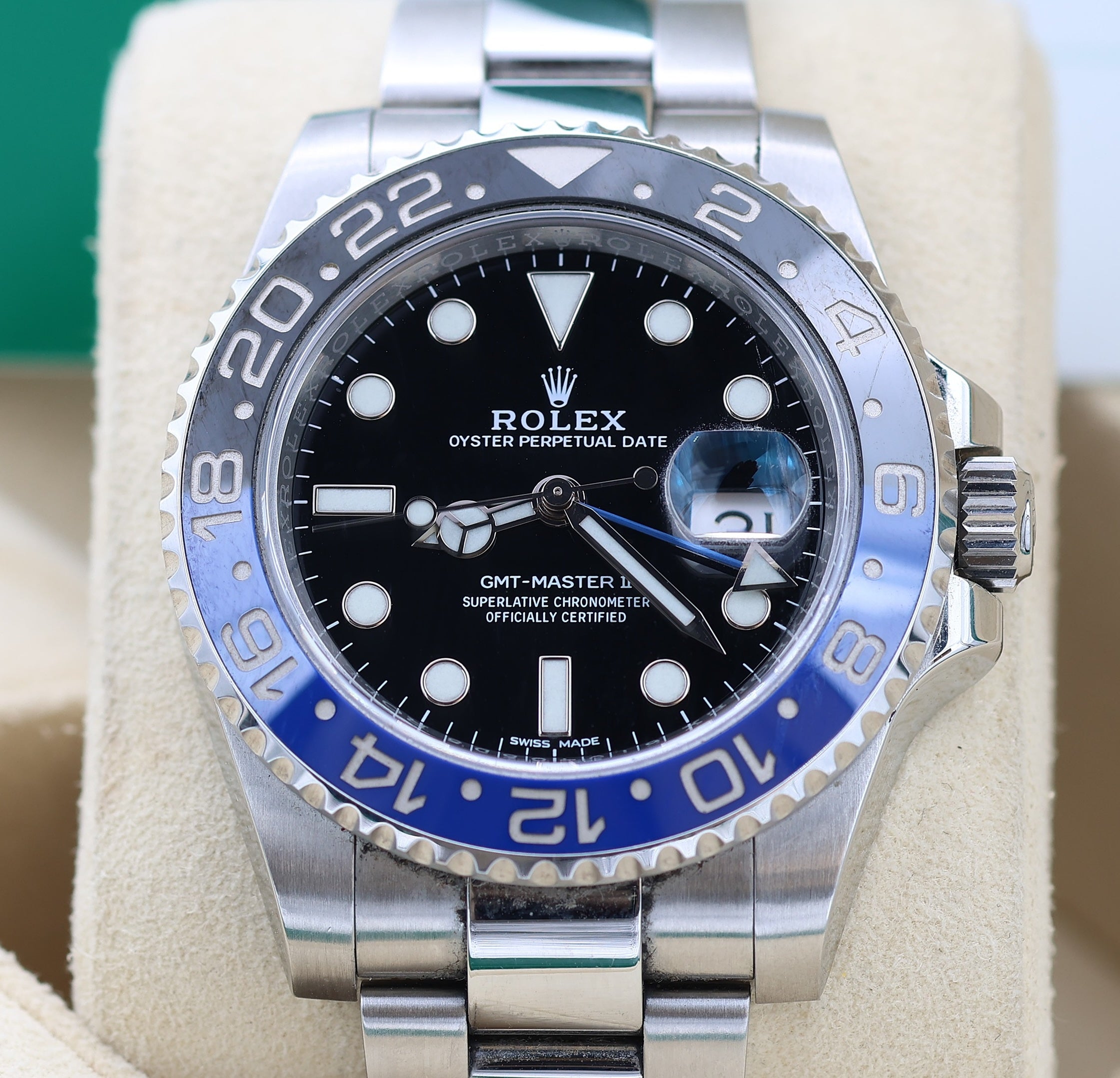 Rolex GMT Master II ref. 116710BLNR (Batman) - Full Set