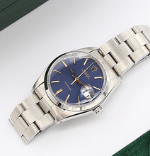 Load image into Gallery viewer, Rolex Precision Date ref. 6694 Blue Dial (Golden Indexes) - Oyster bracelet
