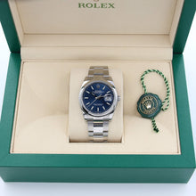 Charger l&#39;image dans la galerie, Rolex Datejust ref. 126200 Blue Dial Oyster bracelet - Full Set
