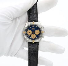Cargar imagen en el visor de la galería, Breitling Callisto Chronograph ref. 80520 - Blue dial Leather strap
