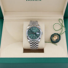 Load image into Gallery viewer, Rolex Datejust ref. 126200 Green Dial Jubilee bracelet - Full Set
