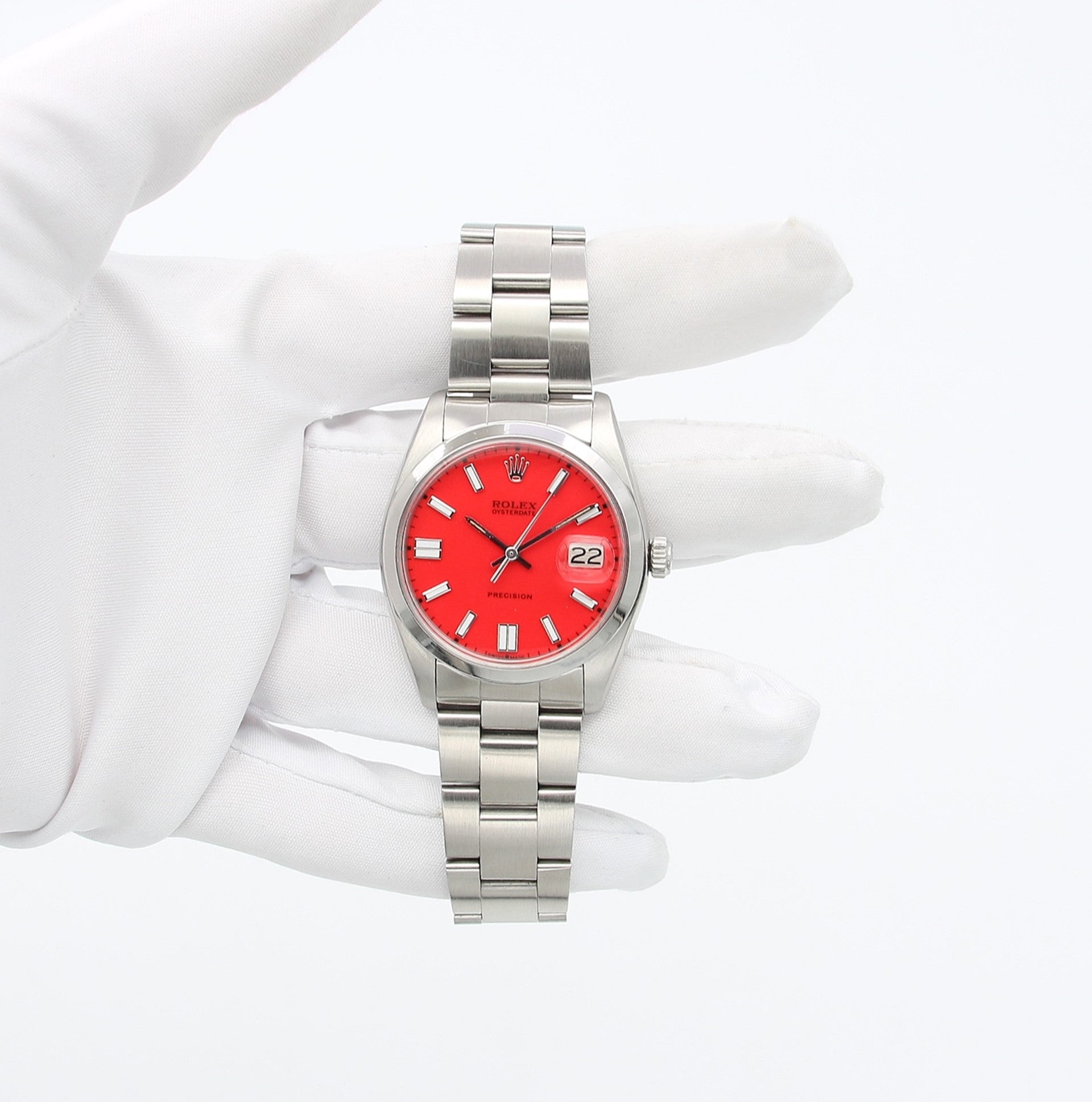 Rolex Oyster Precision Date Ref. 6694 - Red Dial Oyster Bracelet