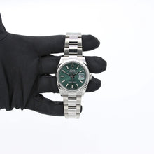 Load image into Gallery viewer, Rolex Datejust ref. 126200 Green Dial Oyster bracelet - Full Set
