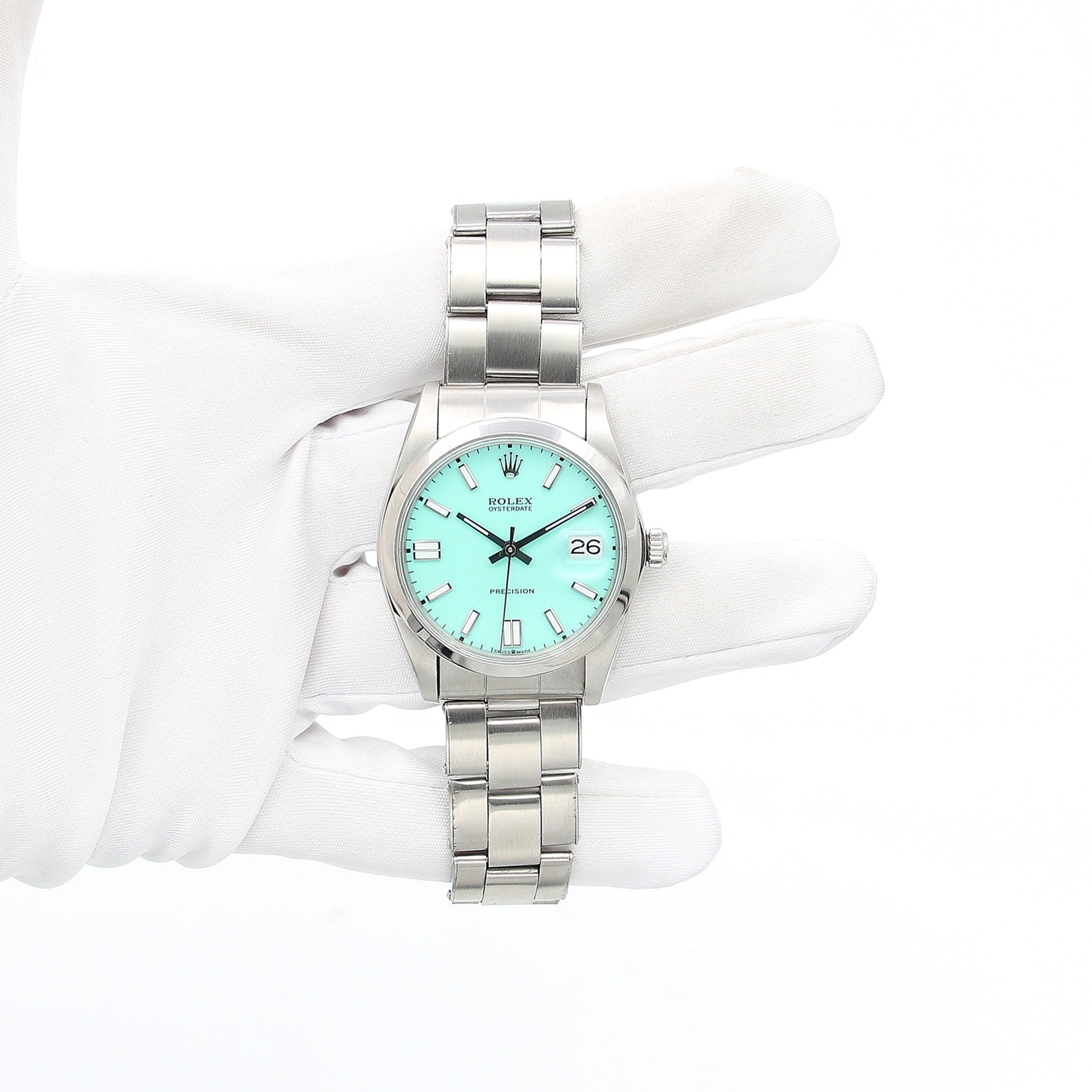 Rolex Oyster Precision Date Ref. 6694 - Turquoise Tiffany Dial Oyster Bracelet