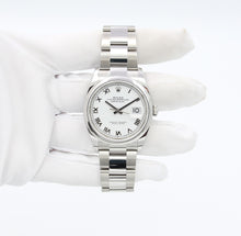 Load image into Gallery viewer, Rolex Datejust 36 126200 White Roman Dial Oyster bracelet with Card

