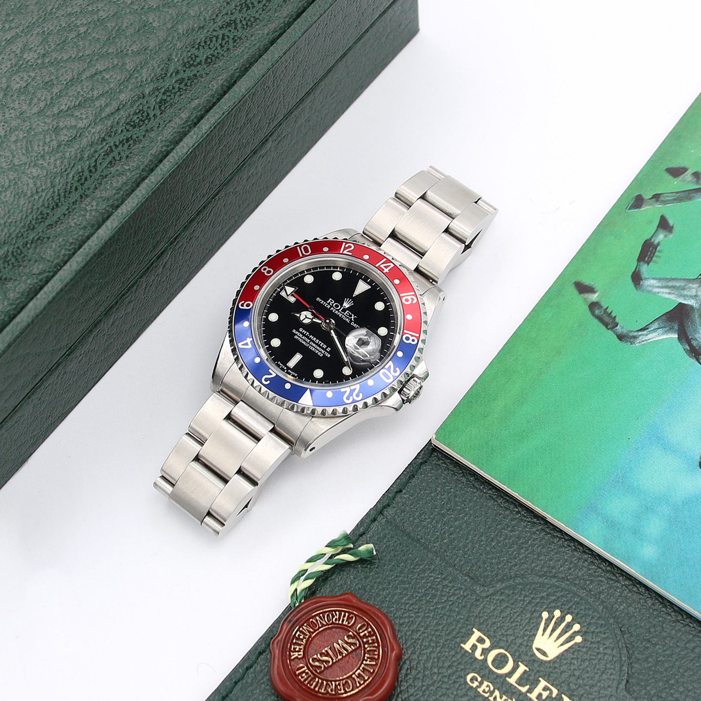 Rolex GMT Master II 16710 Bezel Rolex Warranty Papers – Debonar Watches Sp. z o.o