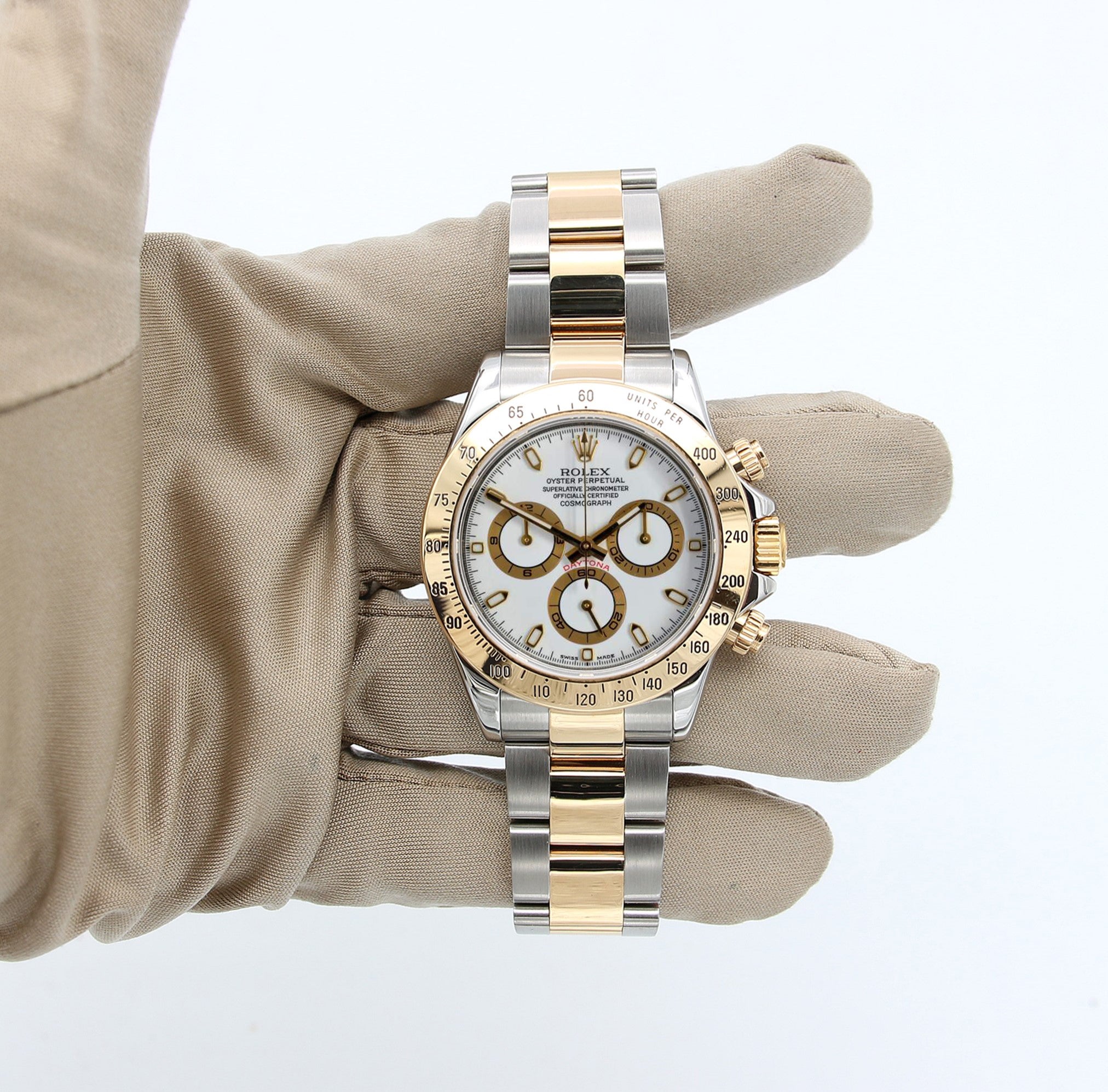 Buy Rolex Daytona ref. 116523 White Dial with card (Full Set) – Debonar Watches Sp.