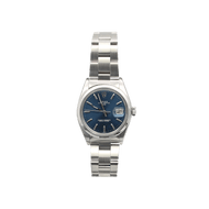 Rolex Oyster Perpetual Datum Ref. 1500 - Blaues Zifferblatt - Stahlarmband