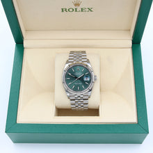 Load image into Gallery viewer, Rolex Datejust ref. 126234 Green Dial Jubilee bracelet - Full Set
