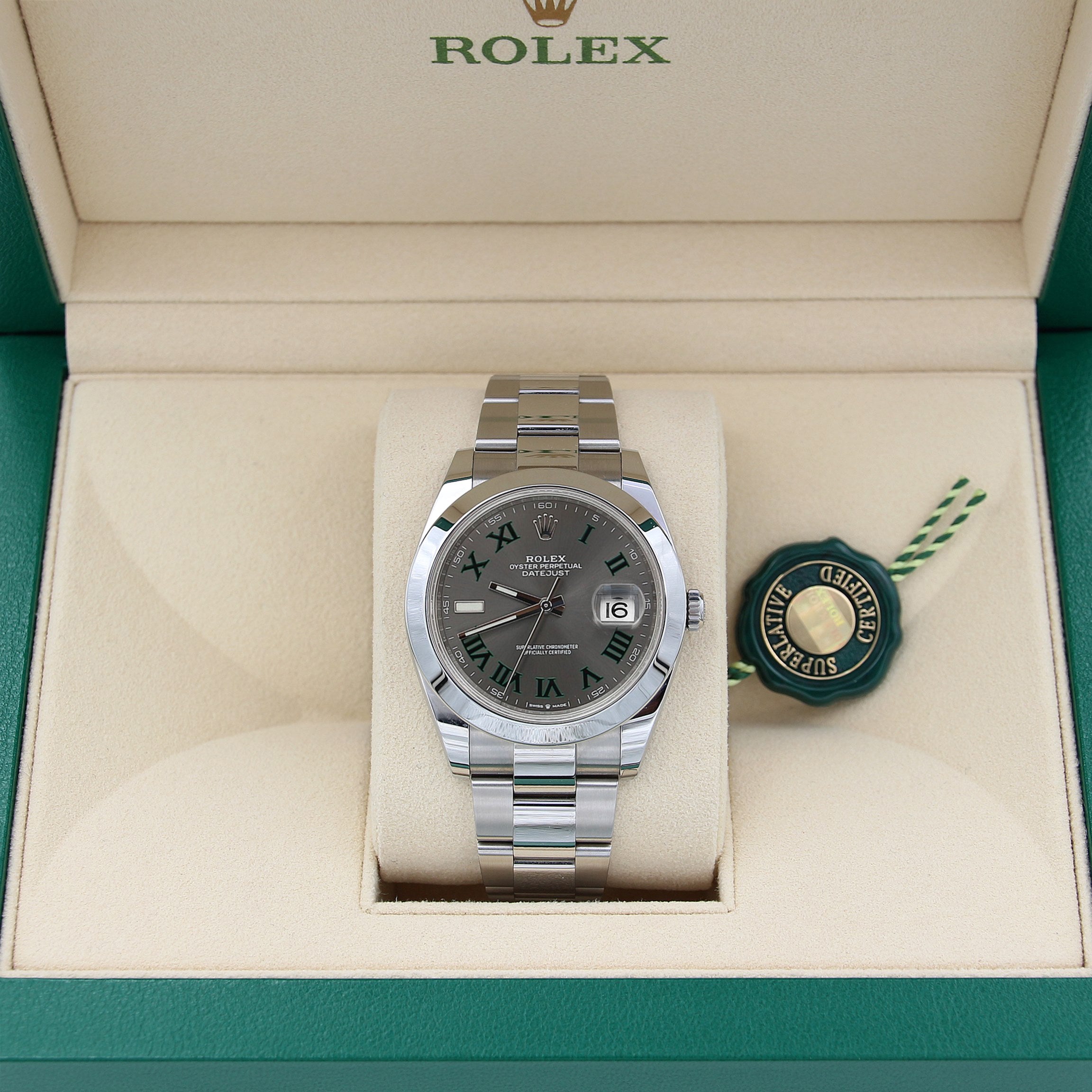 Online Rolex Datejust ref. 126300 Wimbledon Dial Full Set – Debonar Watches z o.o