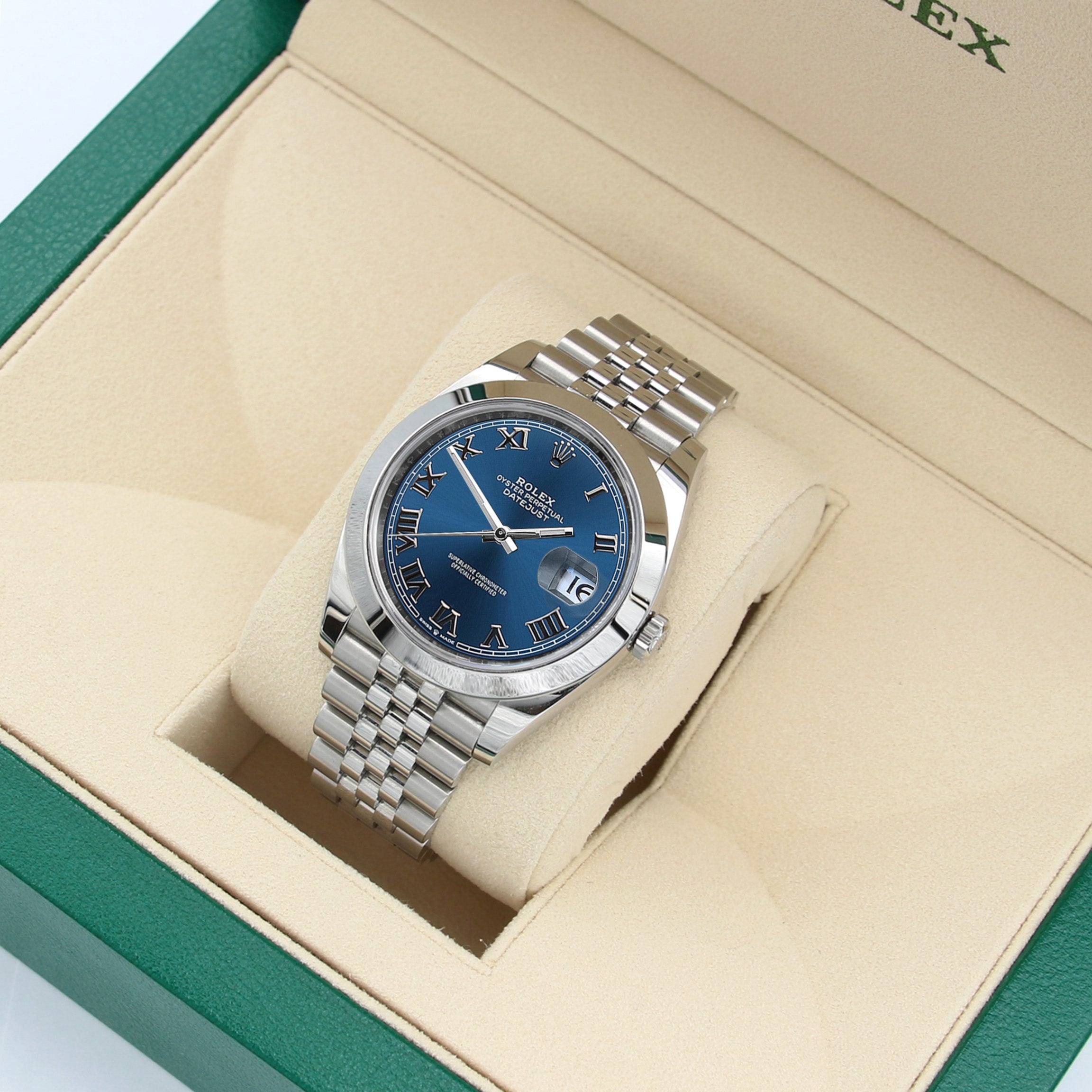 Datejust discount blue roman