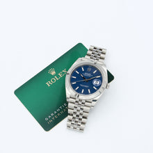 Load image into Gallery viewer, Rolex Datejust ref. 126300 Blue Motif Jubilee bracelet - Full Set
